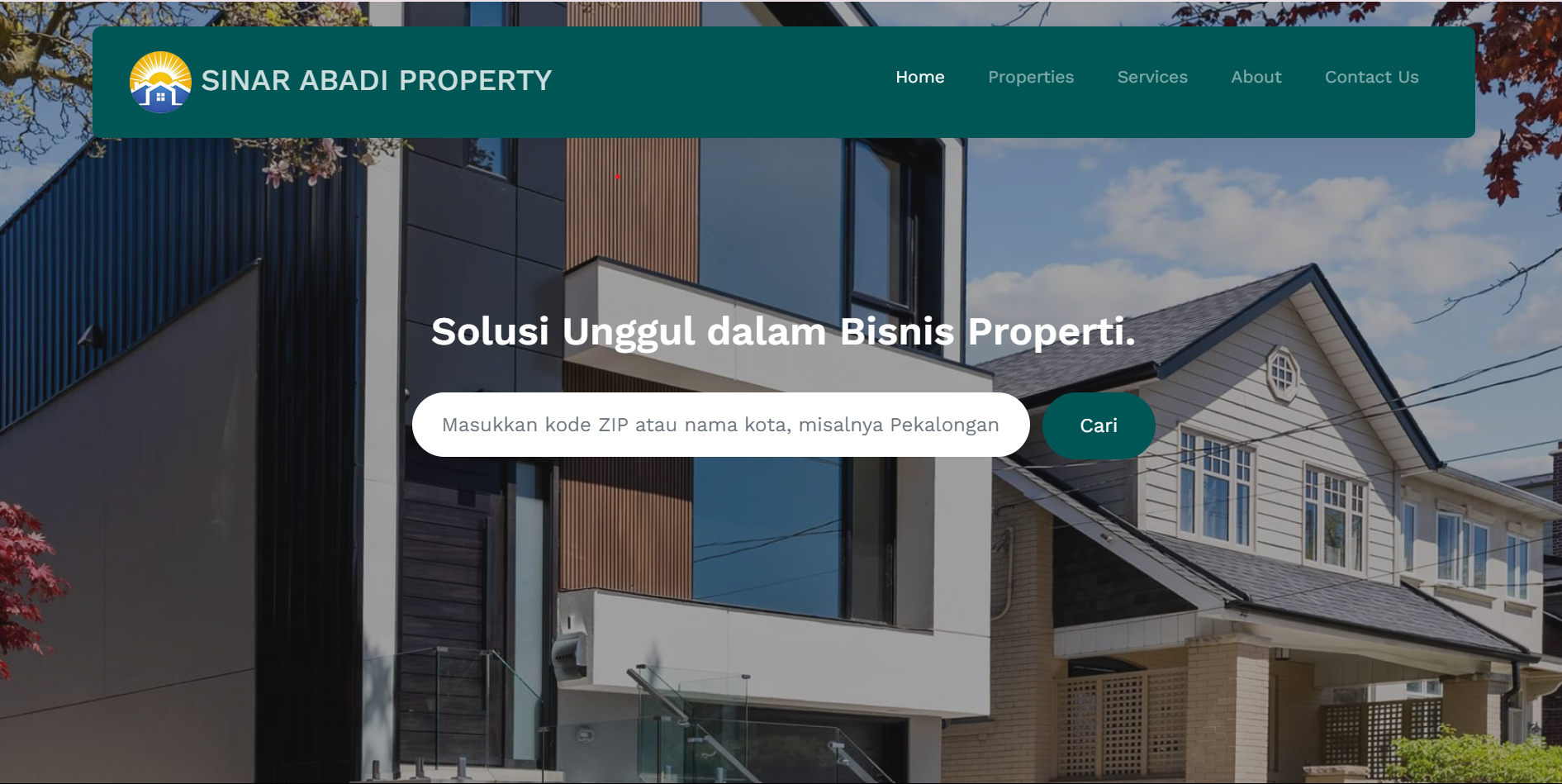 Landing Page Sinar Abadi Property